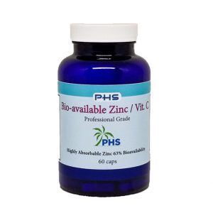 Bio Available High Potency Zinc Vit C Supplement Bottle