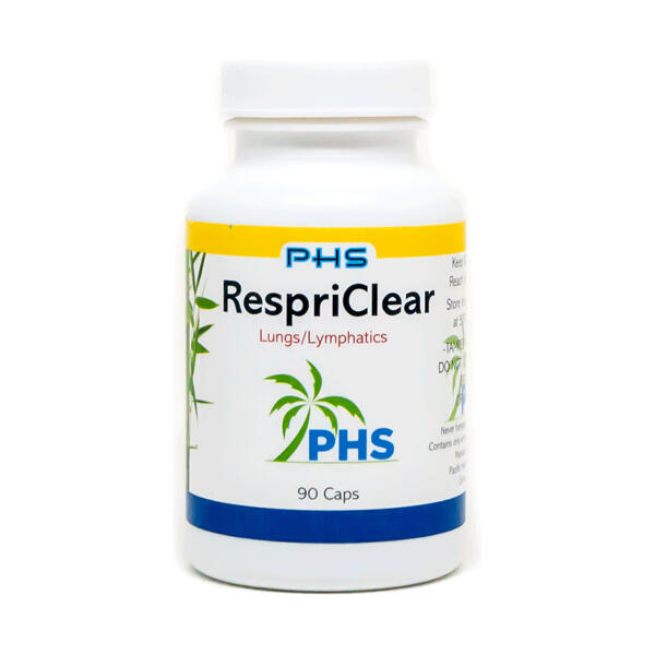 PHS RespriClear 90 Capsules Bottle for Lung Support