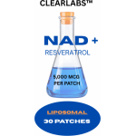 Pacific Health Sciences Clear Labs NAD+ and Resveratrol Anti-Aging Patches, Liposomal Formula for Energy and Cell Support